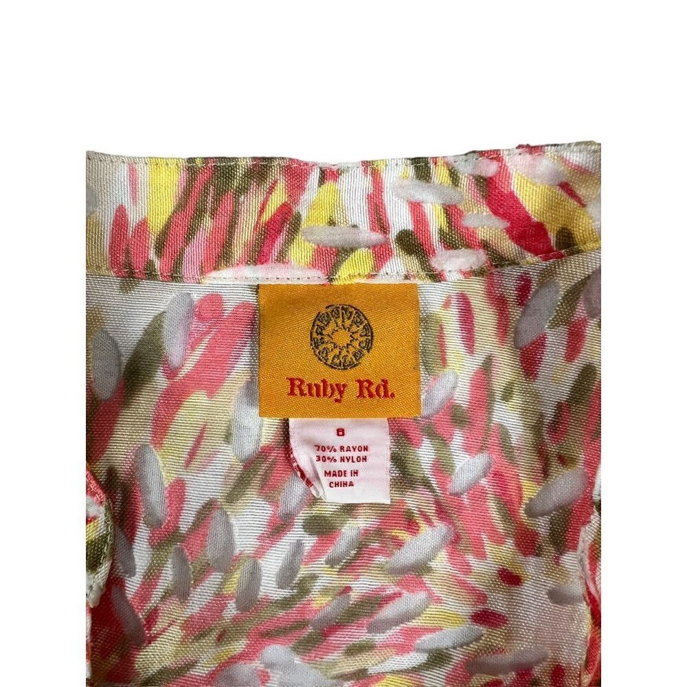 Ruby Rd Women's Spring See Thru Lightweight Top - Picture 3 of 5